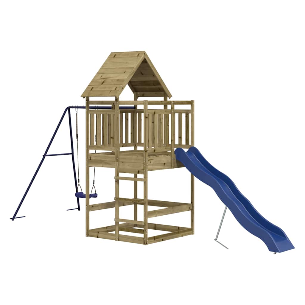 vidaXL Outdoor Playset Impregnated Wood Pine - Brown - 33201
