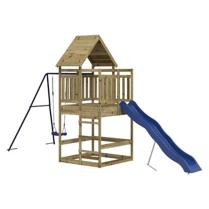 vidaXL Outdoor Playset Impregnated Wood Pine - Brown - 33201