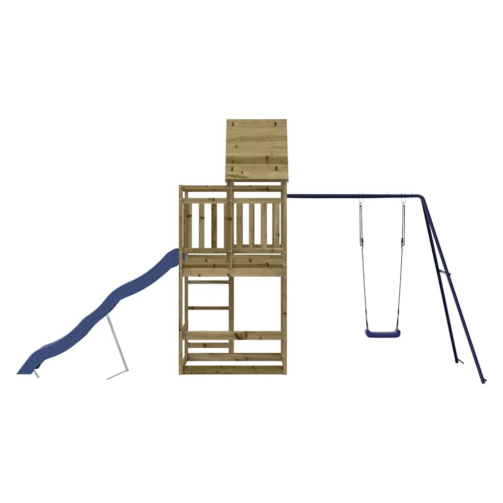 vidaXL Outdoor Playset Impregnated Wood Pine - Brown - 33201