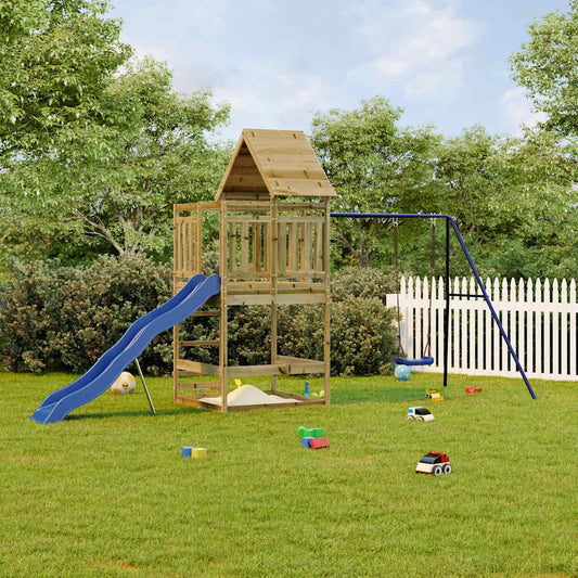 vidaXL Outdoor Playset Impregnated Wood Pine - Brown - 33201