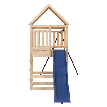 vidaXL Outdoor Playset Solid Wood Pine - Brown - 33214