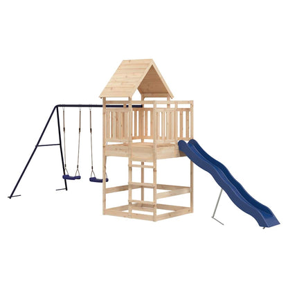 vidaXL Outdoor Playset Solid Wood Pine - Brown - 33214