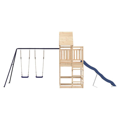 vidaXL Outdoor Playset Solid Wood Pine - Brown - 33214