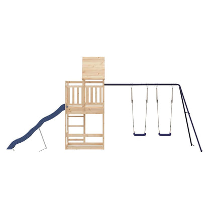 vidaXL Outdoor Playset Solid Wood Pine - Brown - 33214