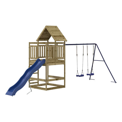 vidaXL Outdoor Playset Impregnated Wood Pine - Brown - 33219