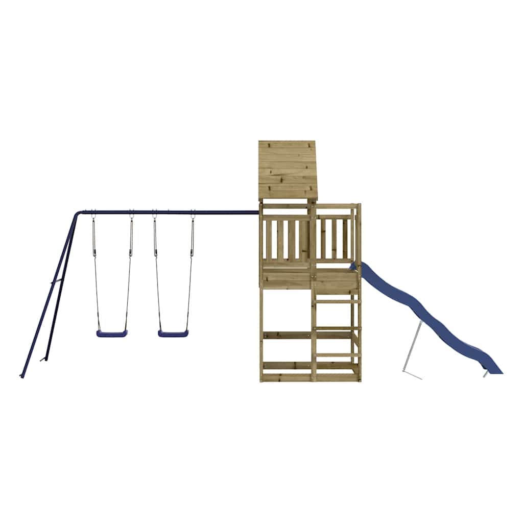vidaXL Outdoor Playset Impregnated Wood Pine - Brown - 33219
