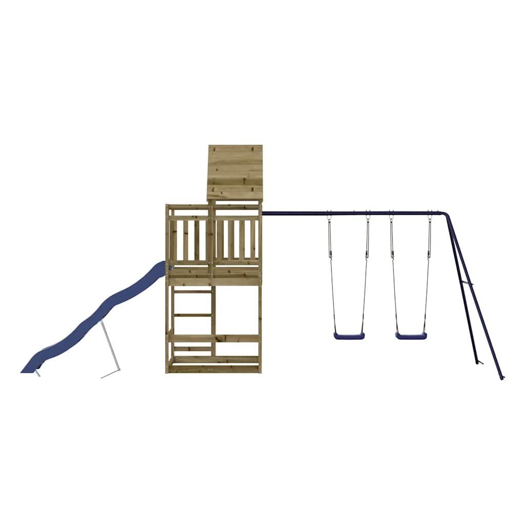 vidaXL Outdoor Playset Impregnated Wood Pine - Brown - 33219