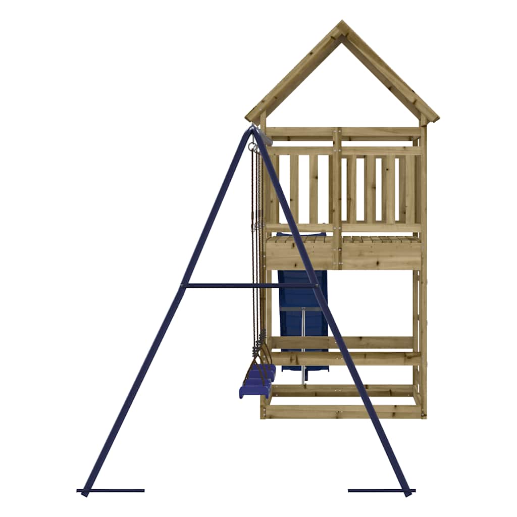 vidaXL Outdoor Playset Impregnated Wood Pine - Brown - 33219