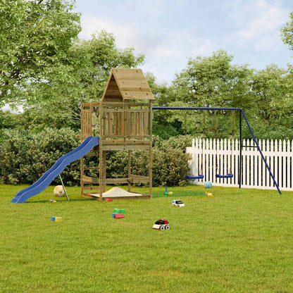vidaXL Outdoor Playset Impregnated Wood Pine - Brown - 33219
