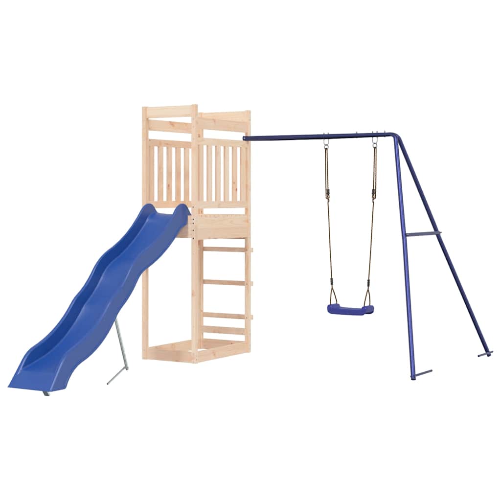 vidaXL Outdoor Playset Solid Wood Pine - Brown - 33223