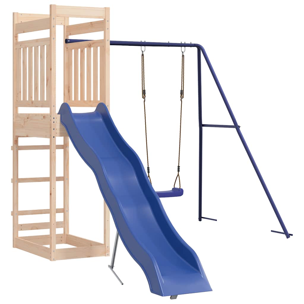 vidaXL Outdoor Playset Solid Wood Pine - Brown - 33223