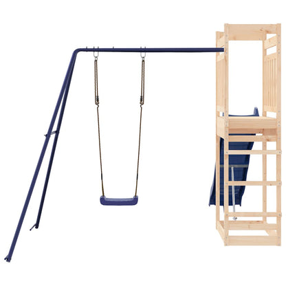 vidaXL Outdoor Playset Solid Wood Pine - Brown - 33223