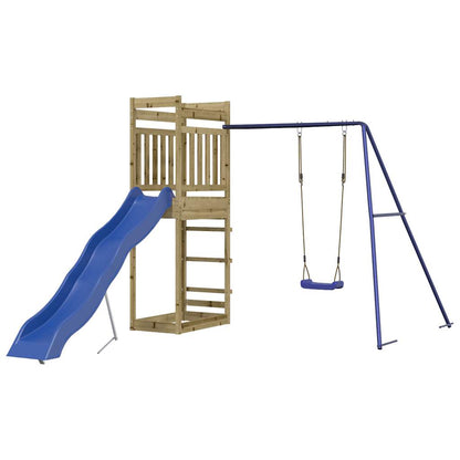 vidaXL Outdoor Playset Impregnated Wood Pine - Brown - 33229