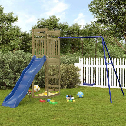 vidaXL Outdoor Playset Impregnated Wood Pine - Brown - 33229