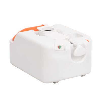 vidaXL Integrated Camping Toilet White 24+17 L HDPE&PP - 53.5 x 37 x 48 cm