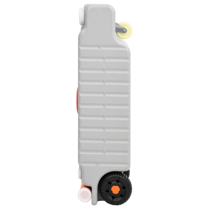 vidaXL Wheeled Water Tank for Camping 75 L Grey - 106 x 37 x 29 cm