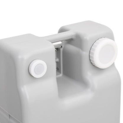 vidaXL Wheeled Water Tank for Camping 75 L Grey - 106 x 37 x 29 cm