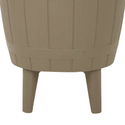 vidaXL 3-in-1 Ice Cooler Table Light Brown Polypropylene - 25305