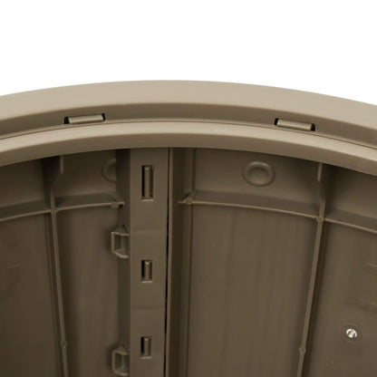 vidaXL 3-in-1 Garden Storage Box Light Brown Polypropylene