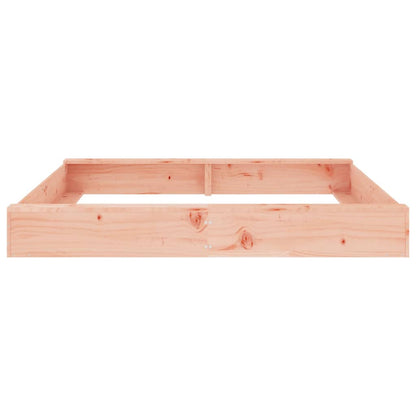 vidaXL Sandbox with Seats Square Solid Wood Douglas - Brown - 160 x 160 x 20 cm