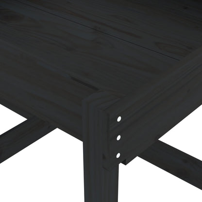 vidaXL Sand Tables 2 pcs Black Solid Wood Pine - black pine