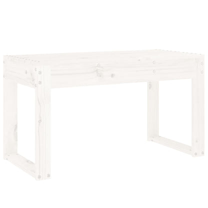 vidaXL Garden Bench White 80x38x45 cm Solid Wood Pine