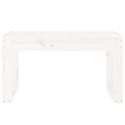vidaXL Garden Bench White 80x38x45 cm Solid Wood Pine