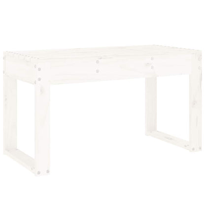vidaXL Garden Bench White 80x38x45 cm Solid Wood Pine
