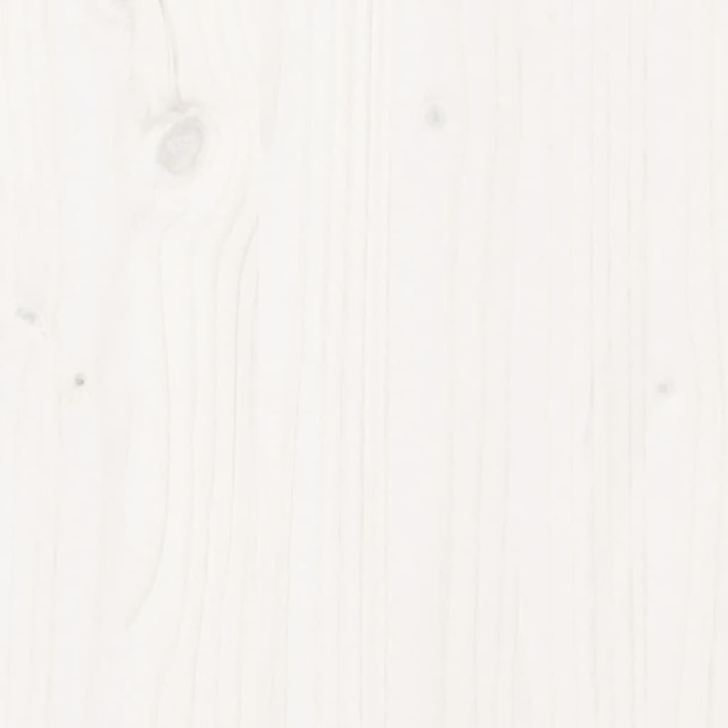 vidaXL Garden Bench White 80x38x45 cm Solid Wood Pine