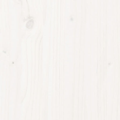 vidaXL Garden Bench White 80x38x45 cm Solid Wood Pine