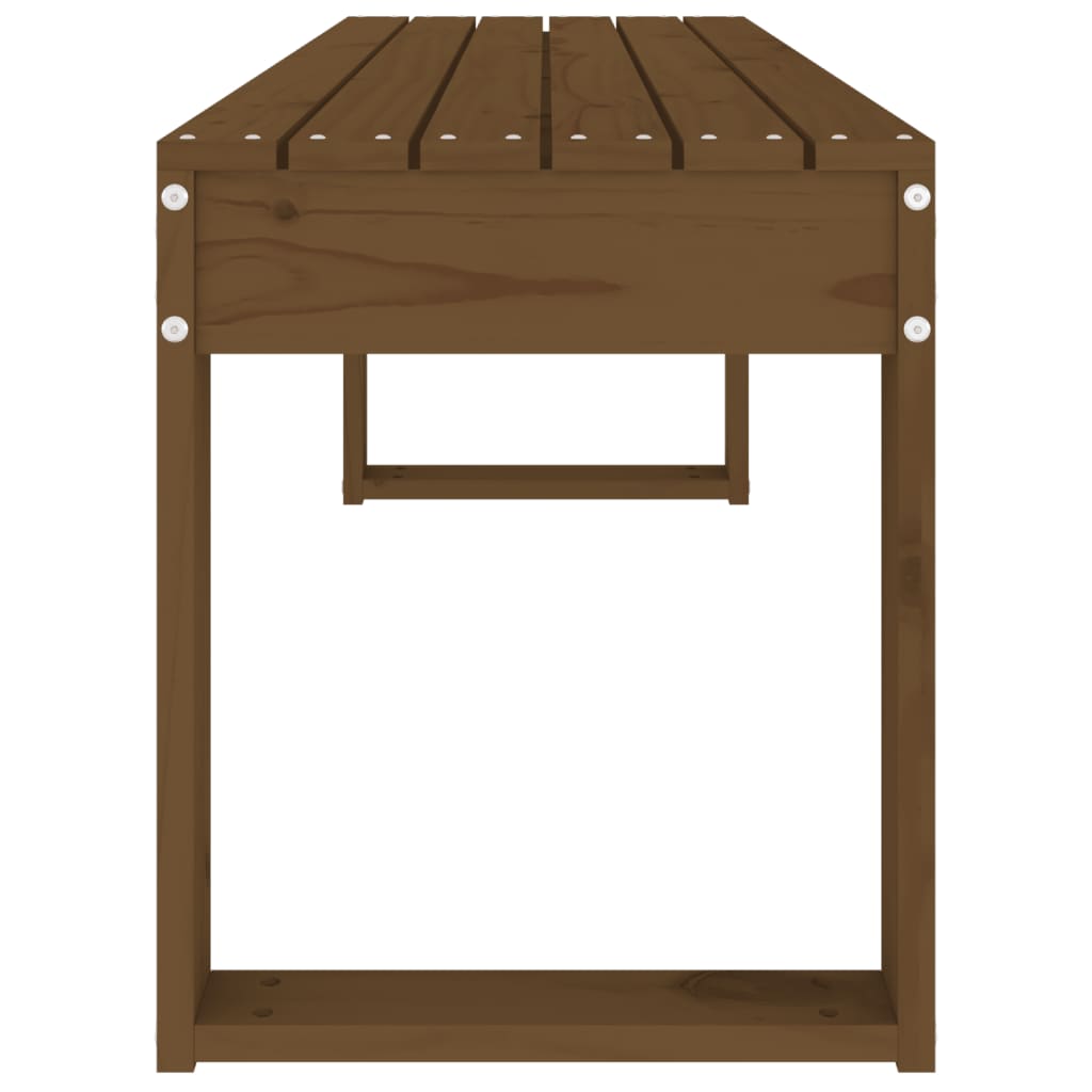 vidaXL Garden Bench Honey Brown 110x38x45 cm Solid Wood Pine