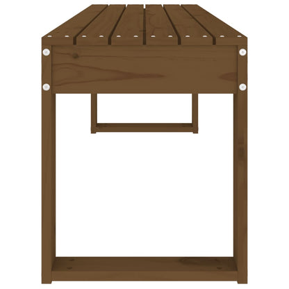 vidaXL Garden Bench Honey Brown 110x38x45 cm Solid Wood Pine