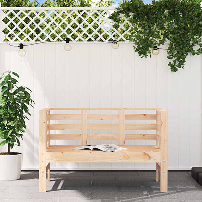 vidaXL Garden Bench 111.5x53x71 cm Solid Wood Pine - Brown