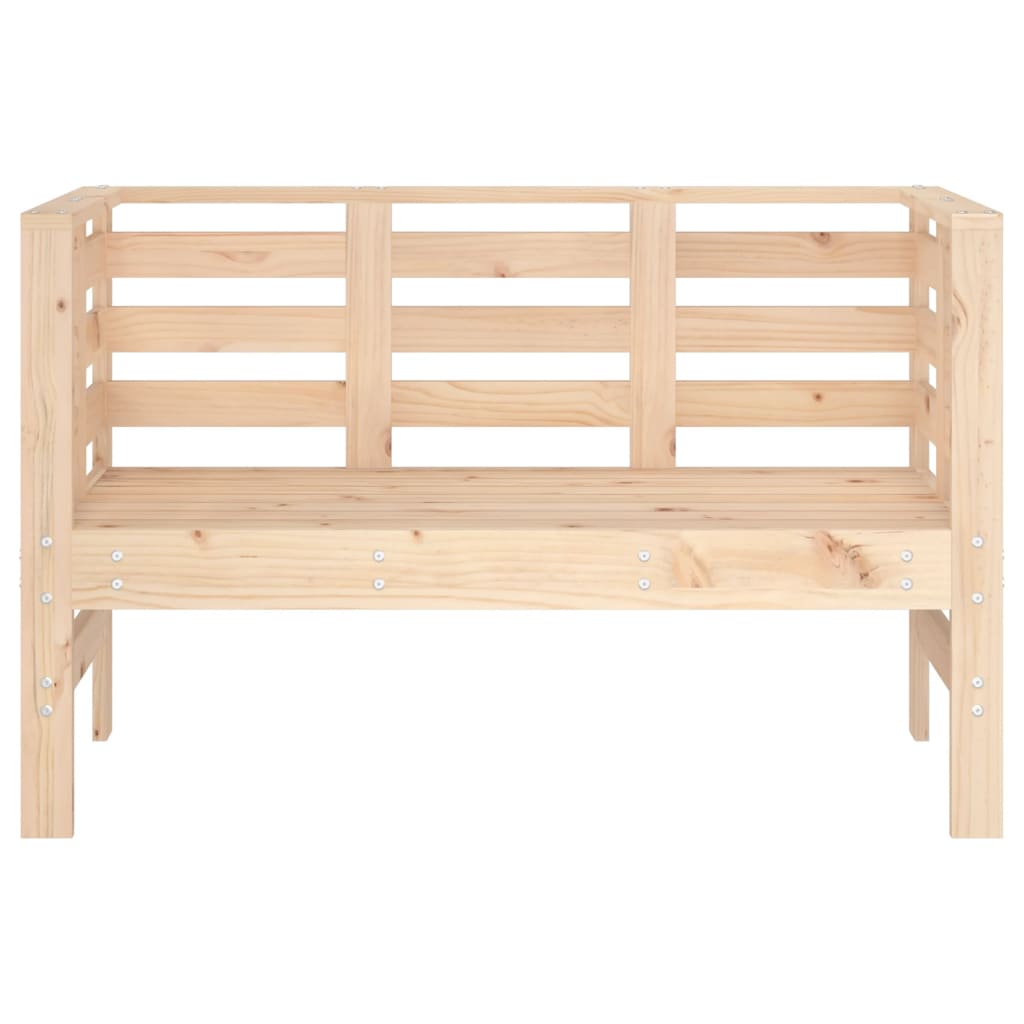 vidaXL Garden Bench 111.5x53x71 cm Solid Wood Pine - Brown
