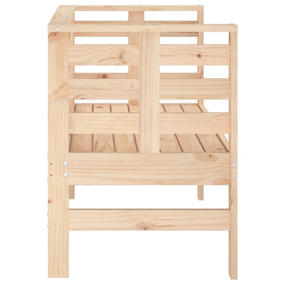 vidaXL Garden Bench 111.5x53x71 cm Solid Wood Pine - Brown