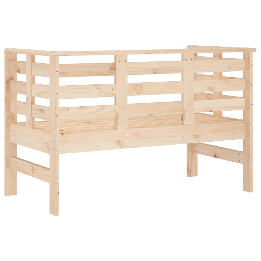 vidaXL Garden Bench 111.5x53x71 cm Solid Wood Pine - Brown