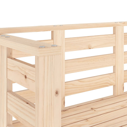 vidaXL Garden Bench 111.5x53x71 cm Solid Wood Pine - Brown
