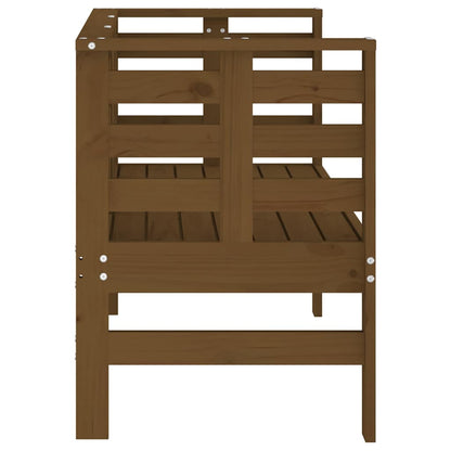 vidaXL Garden Bench Honey Brown 111.5x53x71 cm Solid Wood Pine