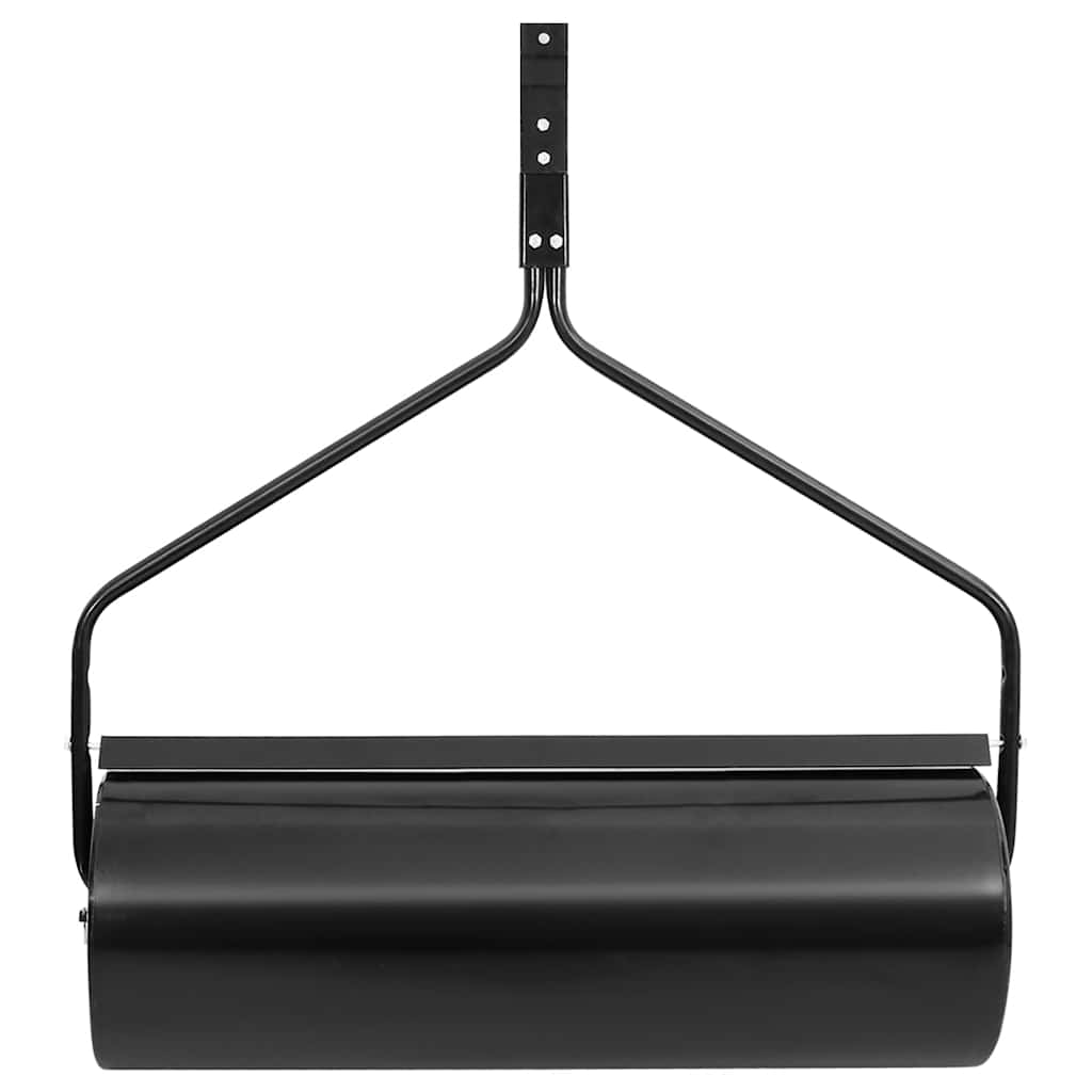 vidaXL Garden Lawn Roller Push Black 63 L Iron - Multicolour - 30 x 90 cm