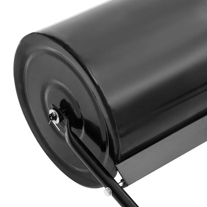 vidaXL Garden Lawn Roller Push Black 63 L Iron - Multicolour - 30 x 90 cm