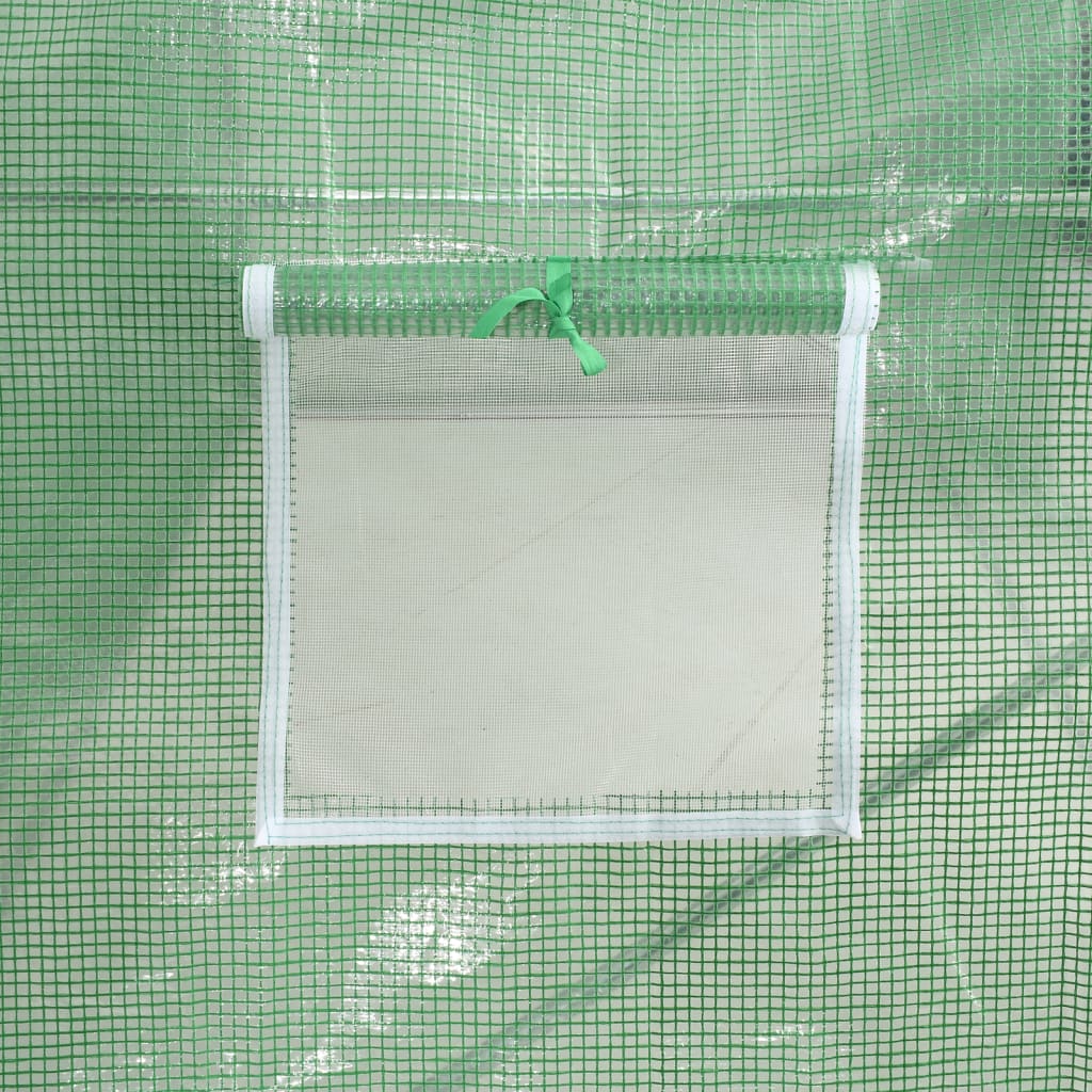 vidaXL Greenhouse with Steel Frame Green 4 m² 2x2x2 m - 2 x 2 x 2 m