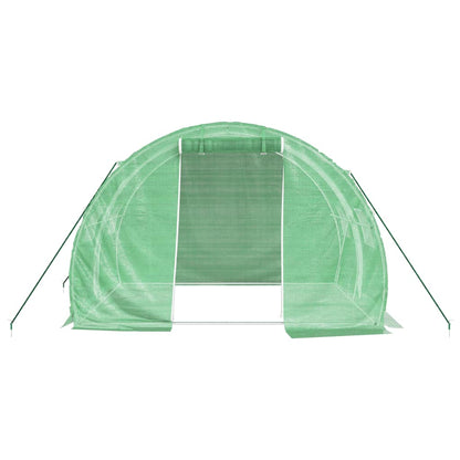 vidaXL Greenhouse with Steel Frame Green 6 m² 3x2x2 m - 3 x 2 x 2 m