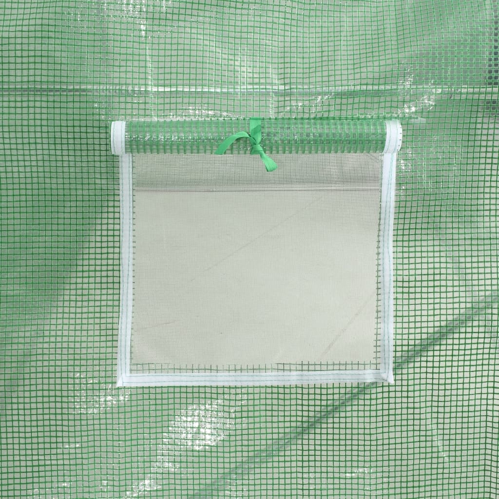 vidaXL Greenhouse with Steel Frame Green 6 m² 3x2x2 m - 3 x 2 x 2 m
