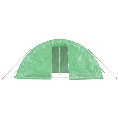 vidaXL Greenhouse with Steel Frame Green 10 m² 5x2x2.3 m - 5 x 2 x 2.3 m