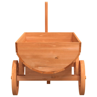 vidaXL Decorative Wagon 70x43x54 cm Solid Wood Fir - Brown