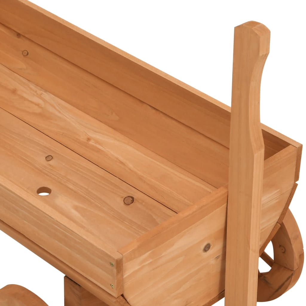 vidaXL Decorative Wagon 70x43x54 cm Solid Wood Fir - Brown