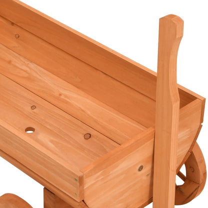 vidaXL Decorative Wagon 70x43x54 cm Solid Wood Fir - Brown