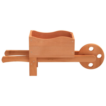 vidaXL Wheelbarrow Planters 2 pcs 47x15x19 cm Solid Wood Fir - Brown