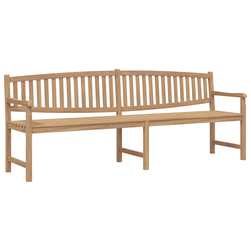 vidaXL Garden Bench 228x59.5x90 cm Solid Teak Wood - Brown