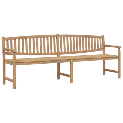vidaXL Garden Bench 228x59.5x90 cm Solid Teak Wood - Brown
